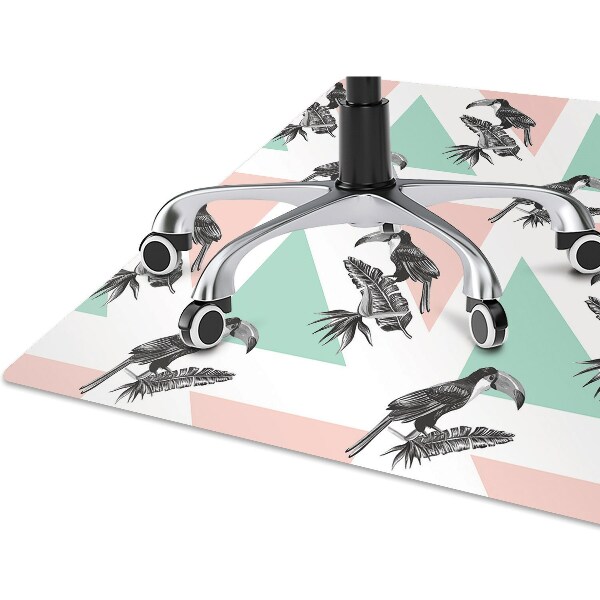Ochranná podložka pod stoličku Toucan s trojuholníkmi