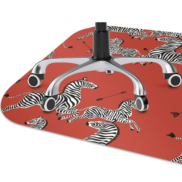 Podložka pod kolieskovú stoličku zebra