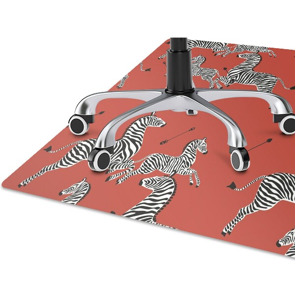 Podložka pod kolieskovú stoličku zebra
