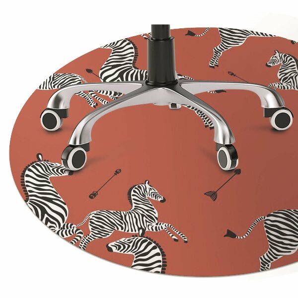 Podložka pod kolieskovú stoličku zebra