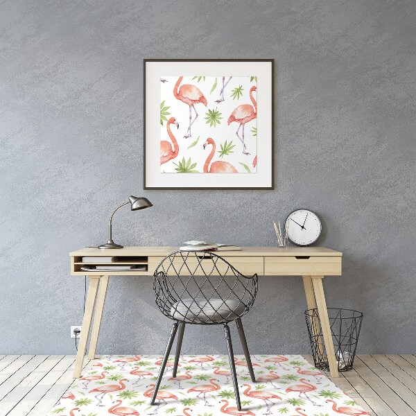 Podložka pod kolieskovú stoličku Flamingos