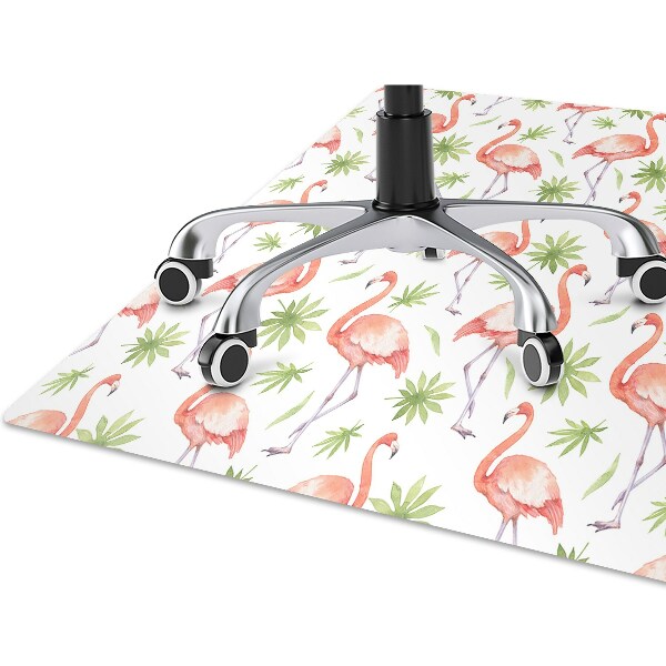 Podložka pod kolieskovú stoličku Flamingos