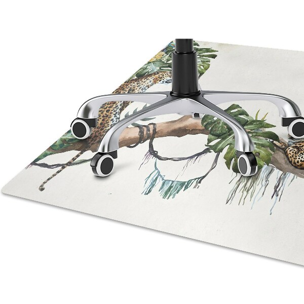 Podložka pod kancelársku stoličku Gepardy na vetve