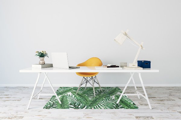 Podložka pod kancelársku stoličku tropické listy