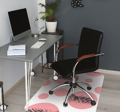 Podložka pod kancelársku stoličku ružový ananás