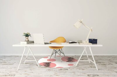 Podložka pod kancelársku stoličku ružový ananás