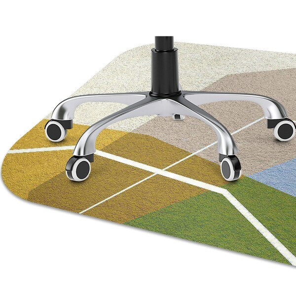 Podložka pod stoličku geometrické obrazce