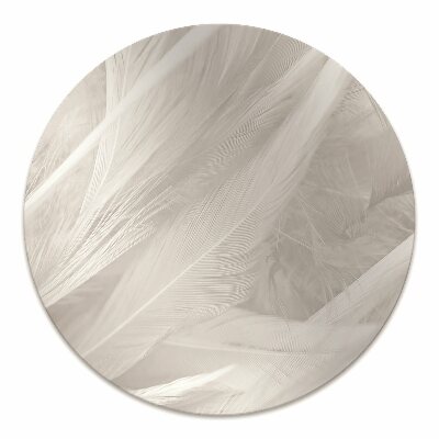 Ochranná podložka pod stoličku Krásne biele perie