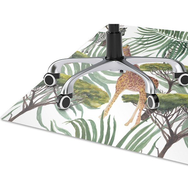 Podložka pod kancelársku stoličku zvieratá savana