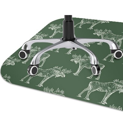 Podložka pod stoličku Elk na zelenom pozadí