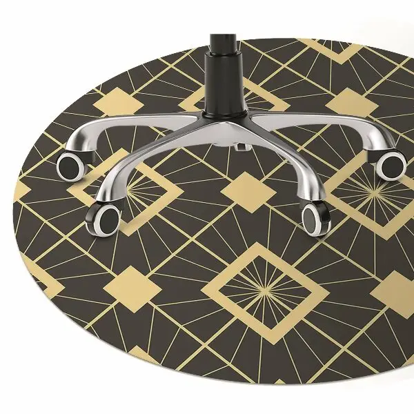 Ochranná podložka pod stoličku retro pattern