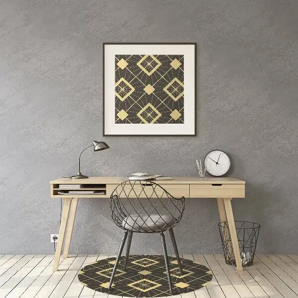 Ochranná podložka pod stoličku retro pattern