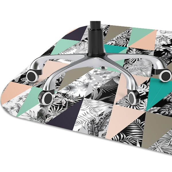 Podložka pod stoličku tropické patchwork