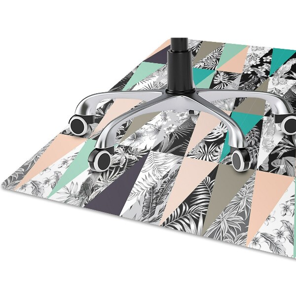 Podložka pod stoličku tropické patchwork