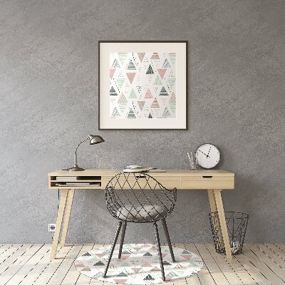Podložka pod kancelársku stoličku ťahané trojuholníky
