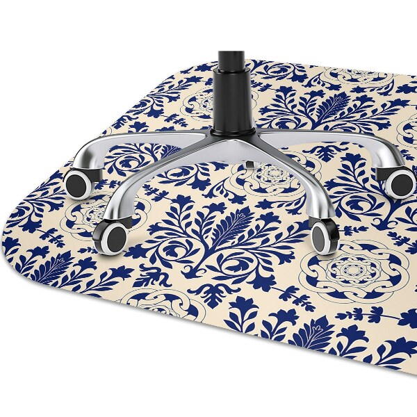 Ochranná podložka pod stoličku blue pattern