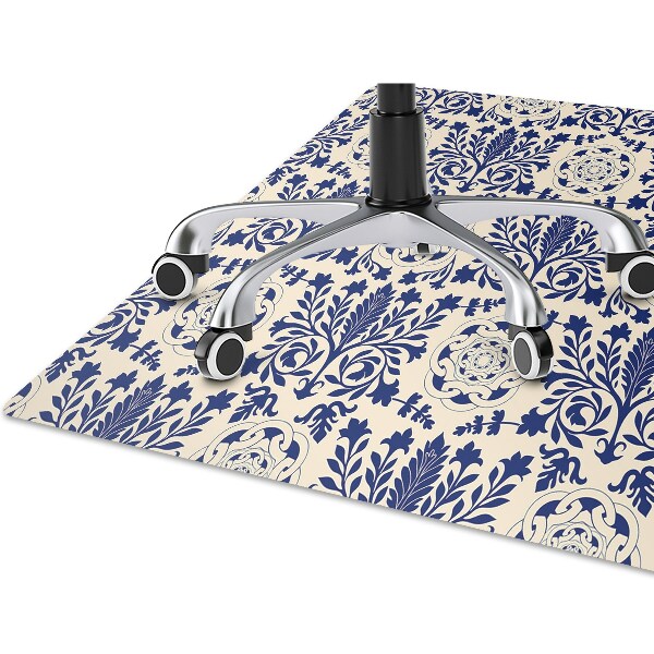 Ochranná podložka pod stoličku blue pattern