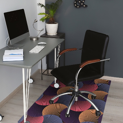 Podložka pod kancelársku stoličku farebný vzor