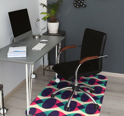 Podložka pod kancelársku stoličku farebný vzor