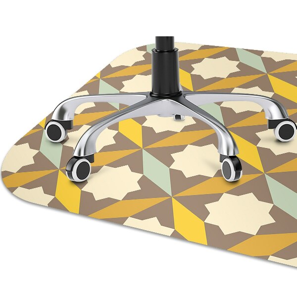 Ochranná podložka pod stoličku retro pattern