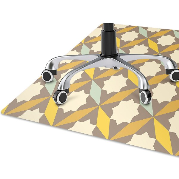 Ochranná podložka pod stoličku retro pattern