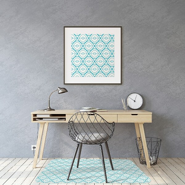Ochranná podložka pod stoličku retro pattern