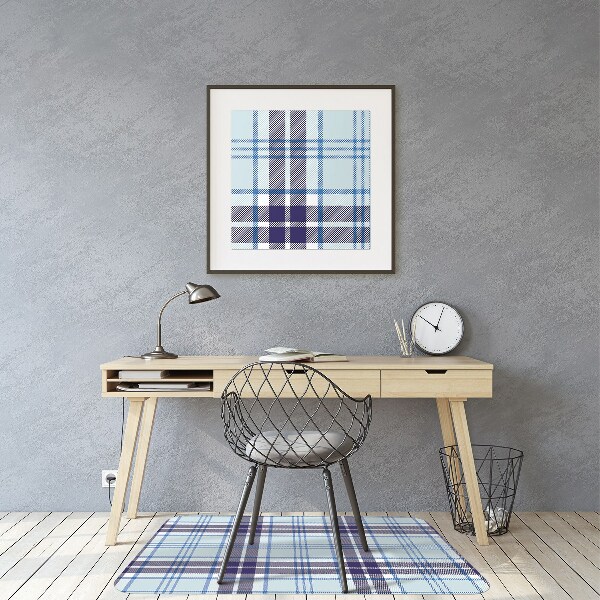 Podložka pod kancelársku stoličku tartan