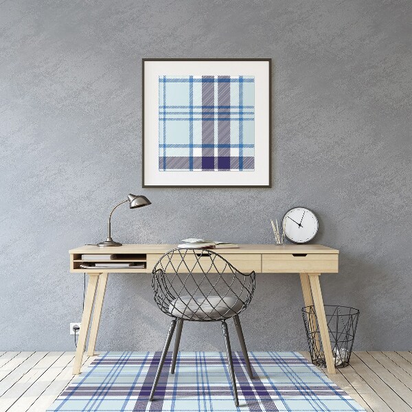 Podložka pod kancelársku stoličku tartan