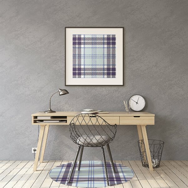 Podložka pod kancelársku stoličku tartan