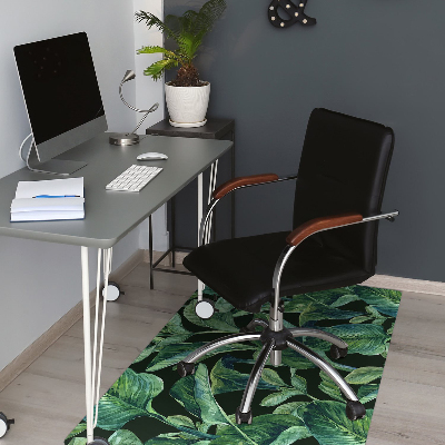 Podložka pod kancelársku stoličku tropické listy