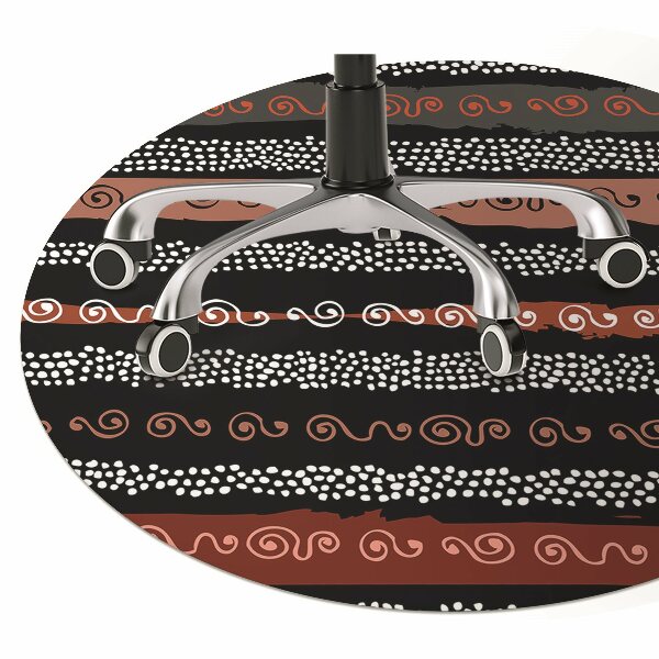 Ochranná podložka pod stoličku tribal pattern