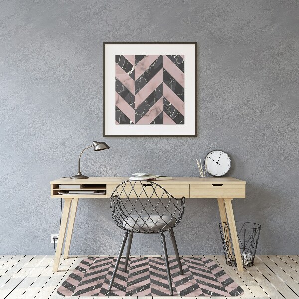 Ochranná podložka pod stoličku Marble v štýle loft