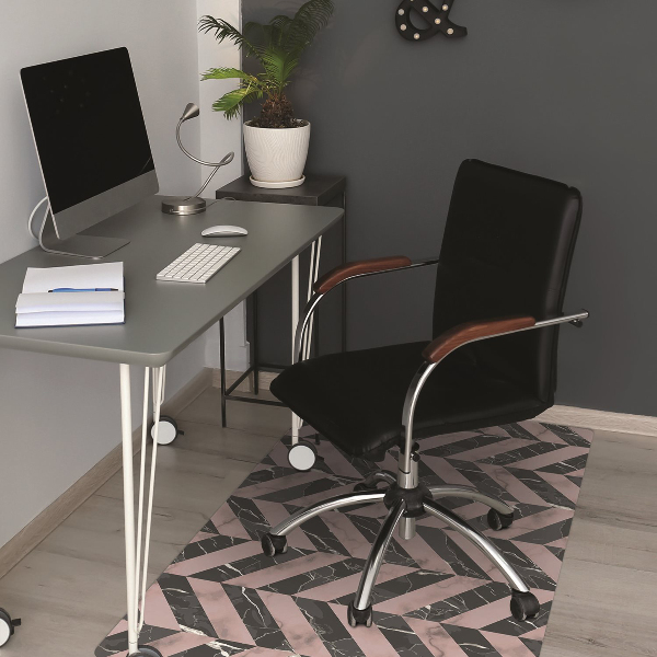 Ochranná podložka pod stoličku Marble v štýle loft