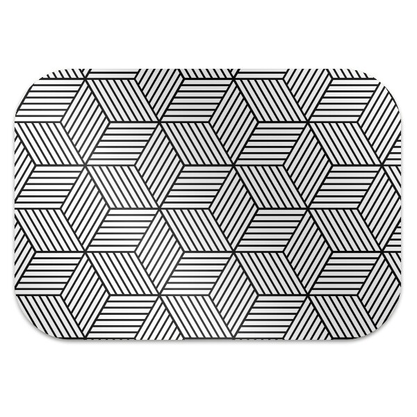 Podložka pod stoličku geometrické kocky