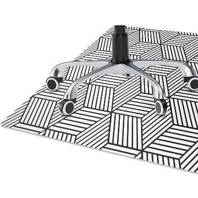 Podložka pod stoličku geometrické kocky
