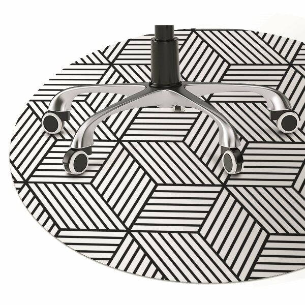 Podložka pod stoličku geometrické kocky