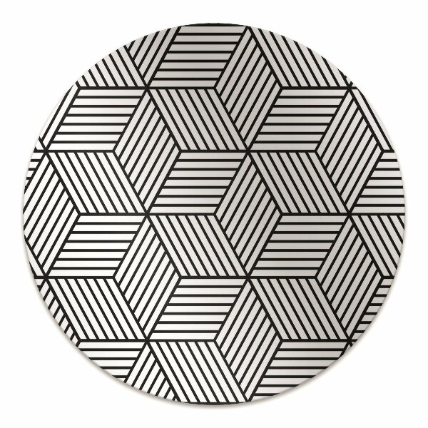 Podložka pod stoličku geometrické kocky