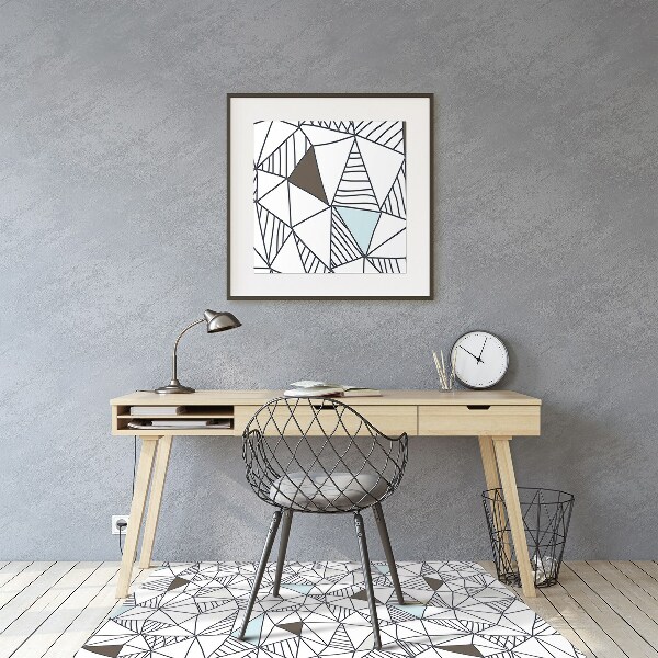 Podložka pod kancelársku stoličku geometrický vzor