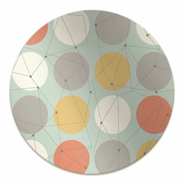 Podložka pod kancelársku stoličku geometrický vzor