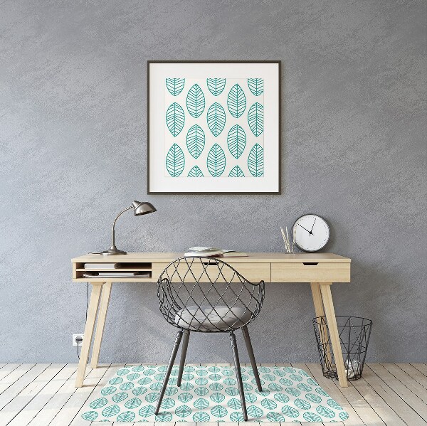 Podložka pod kancelársku stoličku listy vzor