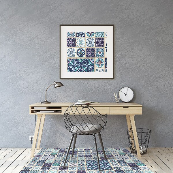 Ochranná podložka pod stoličku krásna patchwork
