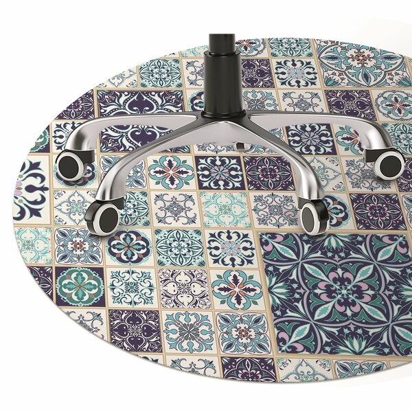 Ochranná podložka pod stoličku krásna patchwork