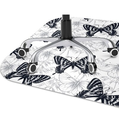 Ochranná podložka pod stoličku obrázok motýle