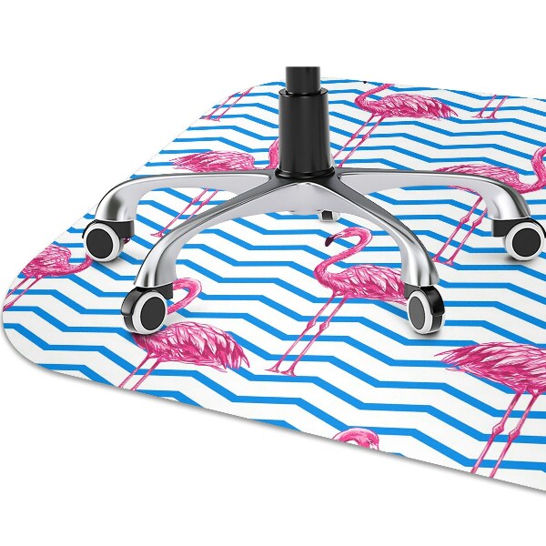 Podložka pod kolieskovú stoličku Flamingos