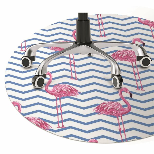 Podložka pod kolieskovú stoličku Flamingos