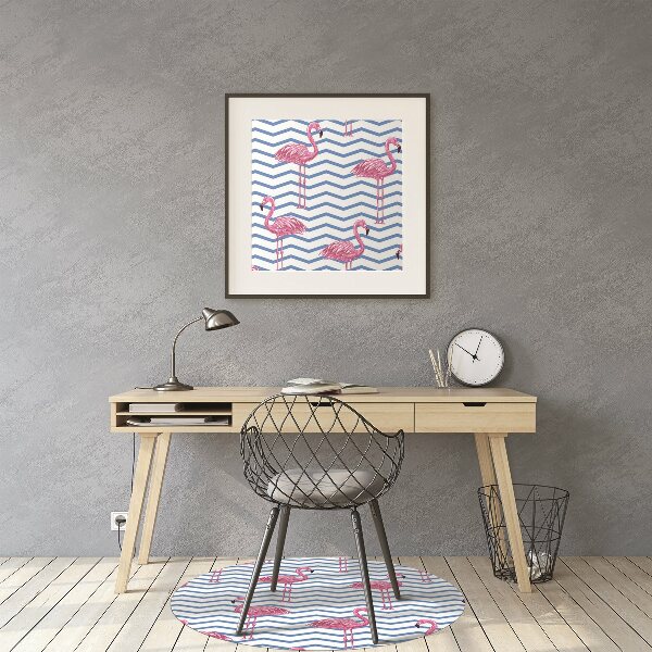Podložka pod kolieskovú stoličku Flamingos