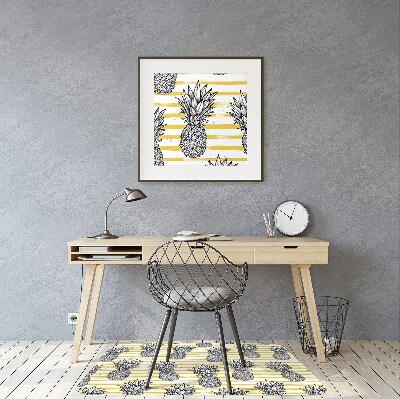 Podložka pod kolieskovú stoličku ananás