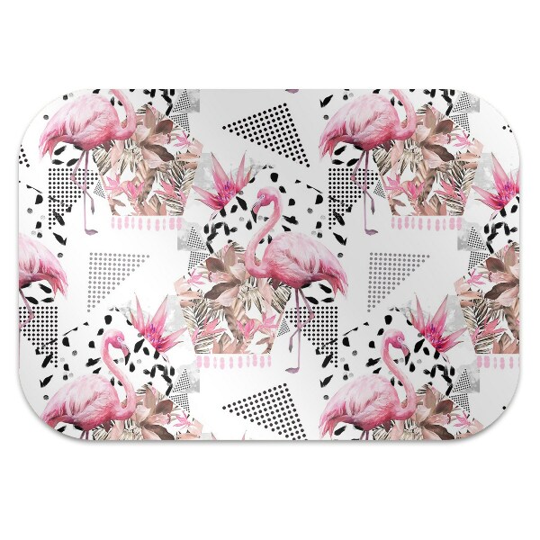 Podložka pod kolieskovú stoličku Flamingos