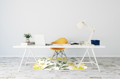 Podložka pod stoličku žlté kvety