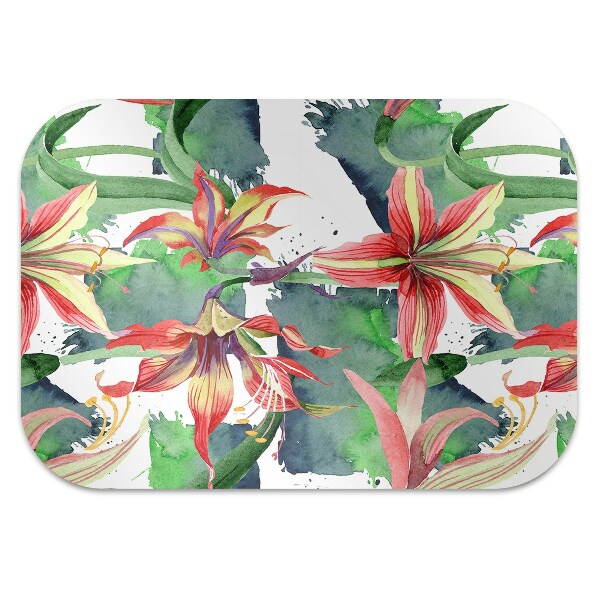 Podložka pod kolieskovú stoličku Hippeastrum kvet